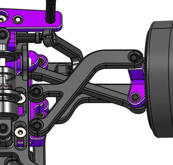 XP1 front suspension, view 3