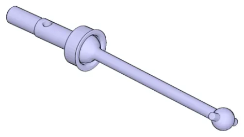 Step 40, Yokomo rear axles (Y2-010): assembled